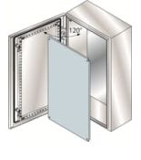 SRN10830X ENCLOS. GLASS DOOR ST.STEEL1000X800X300