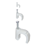 M057700000 Скоба с гвоздем  11X5 WHITE-100 шт.