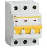 (MVA20-3-001-D) Авт. выкл. ВА47-29 3P  1A 4,5кА х-ка D IEK