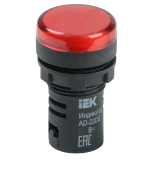 (BLS10-ADDS-110-K04) Лампа AD-22DS LED-матрица d22мм красный 110В AC/DC IEK