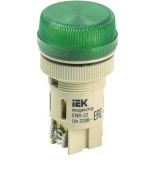 (BLS40-ENR-K06) Лампа ENR-22 сигнальная d22мм зеленый неон/240В цилиндр IEK