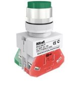(BBT10-ABLF-K01) Кнопка ABLF-22 белый d22мм неон/240В 1з+1р IEK