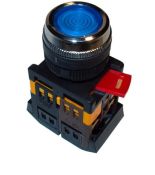 (BBT30-ABLFS-K07) Кнопка ABLFS-22 синий d22мм неон/240В 1з+1р IEK