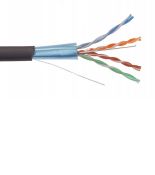 (BC3-C5E04-339) ITK Кабель связи витая пара ШПД F/UTP, кат.5E 4х2х0,48мм solid, LDPE, 305м, черный