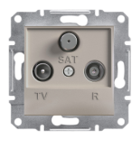(EPH3500169) TV-R-SAT РОЗЕТКА КІН А ASFORA БРОНЗА