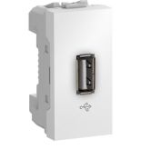 (MGU3.429.18) USB 2.0 РОЗЕТКА 1М UNICA БІЛИЙ