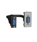 (NU343230) Розетка HD15 female (VGA) 1 модуль алюм