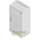 (1602145) Шкаф полиэстеровый KVR-D 60-66-25 SR (В642хШ662хГ250, двухдверный, ассиметр., правый, наклон. крыша), ETI