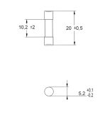 (6710239) Мини-предохранитель CH 5x20 T 40mA 250V UL, ETI