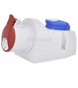 (4482050) Розетка комбинированная EZCZ-S-1643  IP44 (16A, 400V/230V, 3P+PE / EE 16S Schuko), ETI