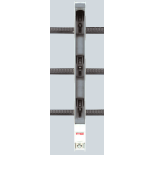 (1SEP102143R0221) 630A 3pole, w. hooked clamp, incl. 3x M12 bolts, ABB
