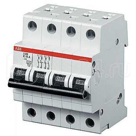 (2CDS284001R0608) S204P-Z63 Автоматичний вимикач, ABB