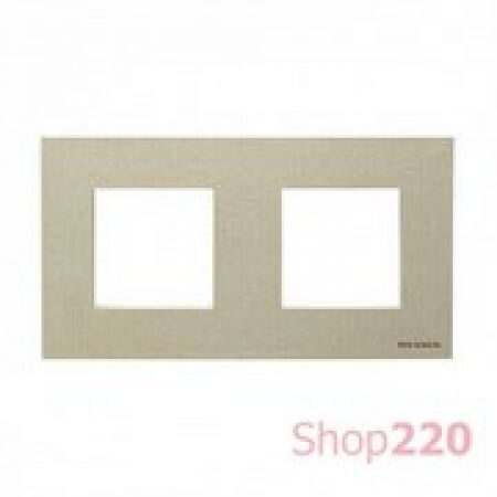 (2CLA227200N1301) N2272 PL Рамка 2 поста Zenit сріблястий, ABB
