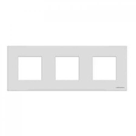 (2CLA227300N3001) N2273 CB Рамка 3 поста Zenit скло біле, ABB