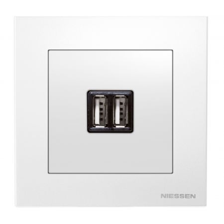 (2CLA856800A1101) 8568 BL Ц.пл.приймач/дист.блок Sky білий, ABB