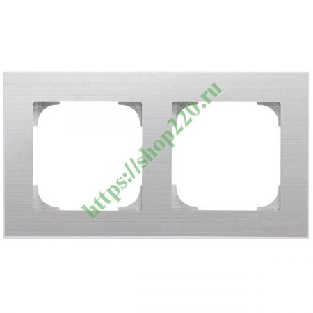 (2CLA857200A1401) 8572 AI Рамка 2 поста Sky сталь, ABB