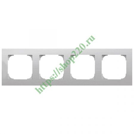 (2CLA857400A1401) 8574 AI Рамка 4 поста Sky сталь, ABB