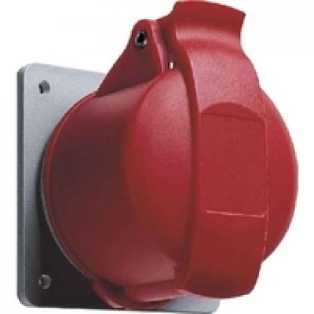 (2CMA170012R1000) Розетка панель кут.фланець 16A 3P+E IP44, ABB