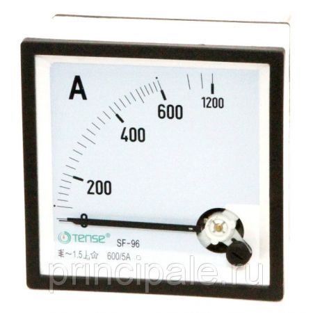 A96EAX600X05 Амперметр 240°, шкала 600/5А