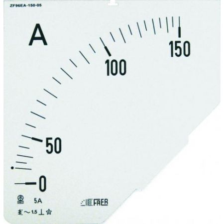 F96EAX1K5X01 Амперметр 90°, шкала 1500/1А
