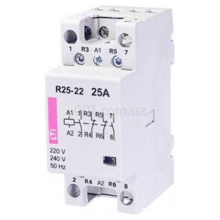 R25-22 230, 220-240V 50Hz Модульний контактор