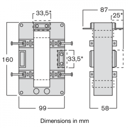 TAA081400X05 Трансформатор струму роз'ємний 50x80 400/5A (0,5=1,5VA)