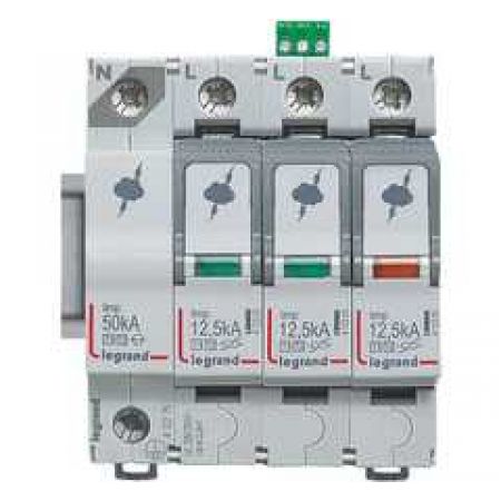 (3973) ПЗІП Т2 вбуд. захист 3П+Н 12кА, Legrand