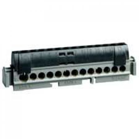 (4856) Клемник Чорний 1х6-25+21х1.5-16мм2 176мм, Legrand