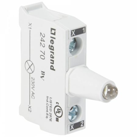 (24270) Osmoz Бл. з св.діод 230в біл гвинт , Legrand