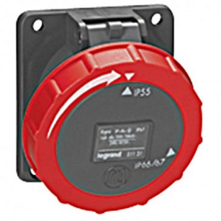 (51130) Hypra Розетка панельна 3P+E 16A IP67, Legrand