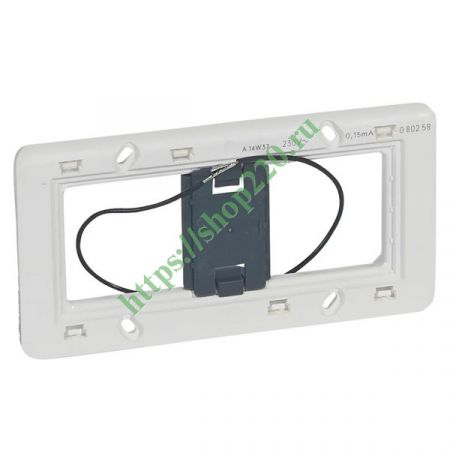 (80258) MOSAIC Супп. 4м гор. мех.с подсв., Legrand