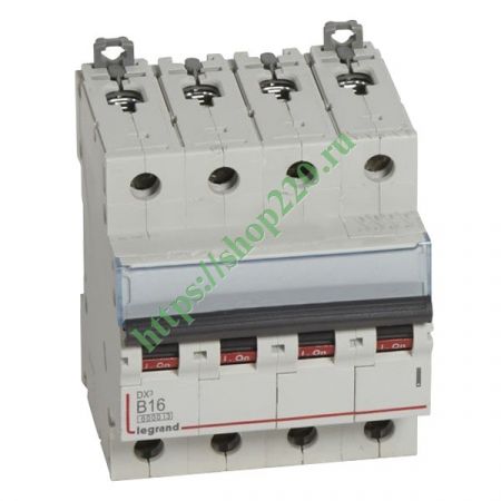 (407624) DX³ Автоматичний Вимикач 4П B 16A 10kA, Legrand