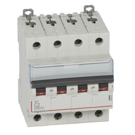 (407921) DX³ Автоматичний Вимикач 4П C 2A 10kA, Legrand