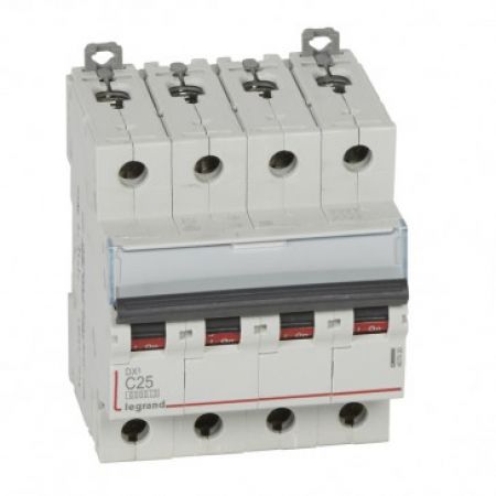 (407930) DX³ Автоматичний Вимикач 4П C 25A 10kA, Legrand