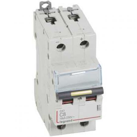 (409566) DX³ Автоматичний Вимикач DC 2П C 8A 16kA, Legrand