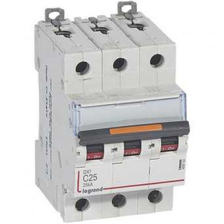 (409835) DX³ Автоматичний Вимикач 3П D 25A 25kA, Legrand