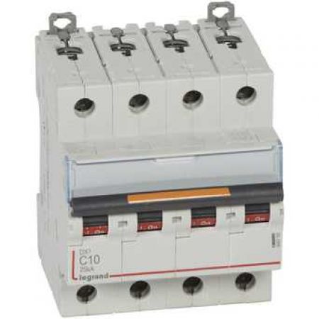 (409845) DX³ Автоматичний Вимикач 4П D 10A 25kA, Legrand