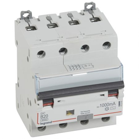 (411362) DX³ Диференційний Автомат 4П B 20A 1000mA-AC, Legrand