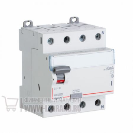 (411801) DX³ Диференційне Реле 4П 63A 300mA -A-S, Legrand