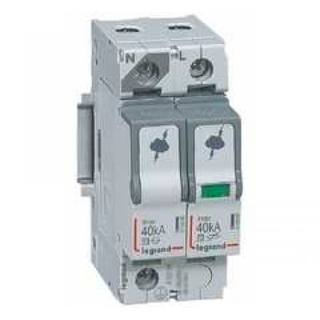 (412244) ПЗІП Т2 1П+Н 40кА, Legrand