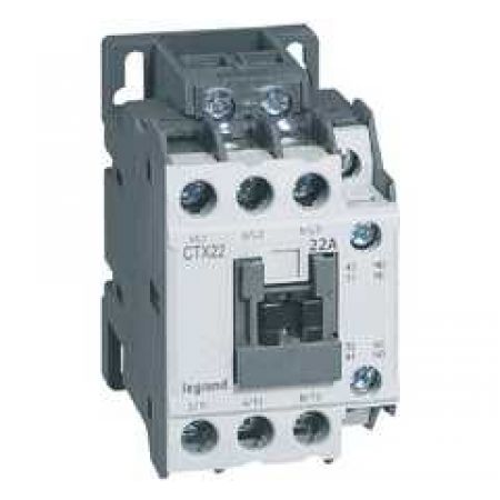 (416119) CTX³ 22 Контактор 3-полюсний 22A 1НВ1НЗ 415В AC гвинтовий зажим, Legrand