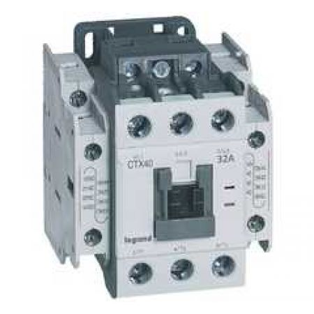 (416123) CTX³ 40 Контактор 3-полюсний 32A 2НВ2НЗ 48В DC гвинтовий зажим, Legrand