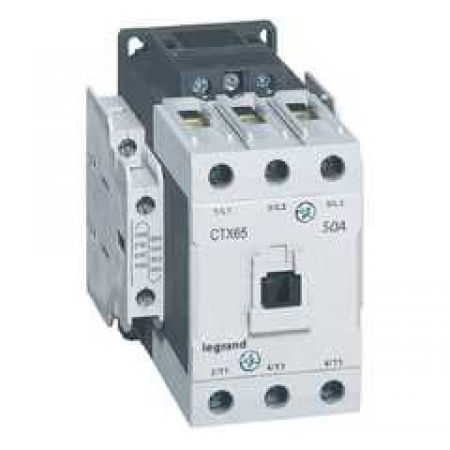 (416140) CTX³ 65 Контактор 3-полюсний 50A 2НВ2НЗ 24В AC гвинтовий зажим, Legrand