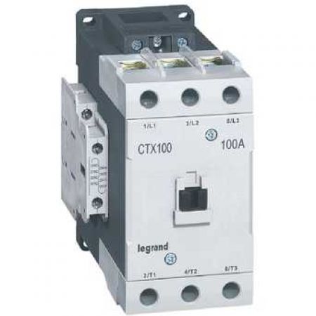(416222) CTX³ 100 Контактор 3-полюсний 100A 2НВ2НЗ 48В AC гвинтовий зажим, Legrand