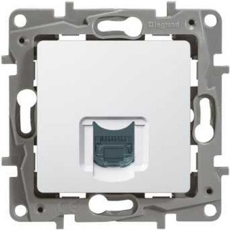 (672253) ETIKA Розетка RJ45 кат 6 UTP Білий, Legrand