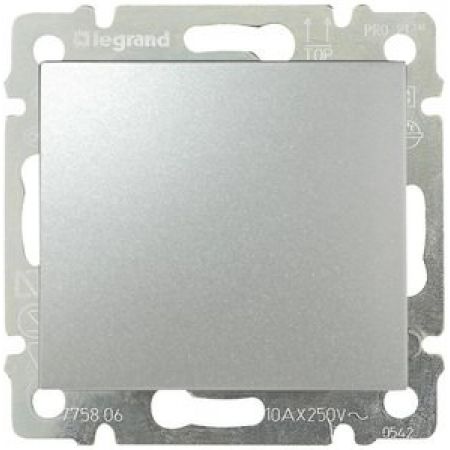 (694336) Valena Вимикач 10А Алюміній, Legrand