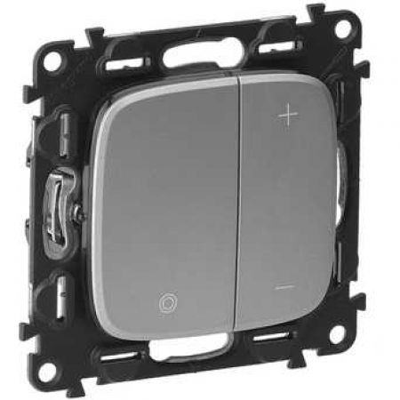 (752962) Valena ALLURE Світлорегулятор нажимний RL,CFL,LED Алюміній, Legrand