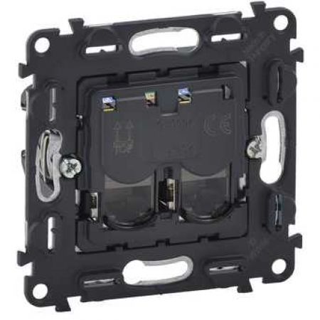 (753047) Valena IN'MATIC Розетка подвійна RJ45 Кат.6 STP , Legrand