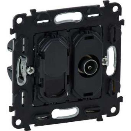(753055) Valena IN'MATIC Розетка TV + RJ45 Кат.6 UTP , Legrand