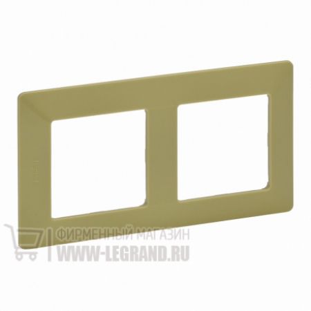 (754082) Valena LIFE Рамка 2 пости Лайм, Legrand